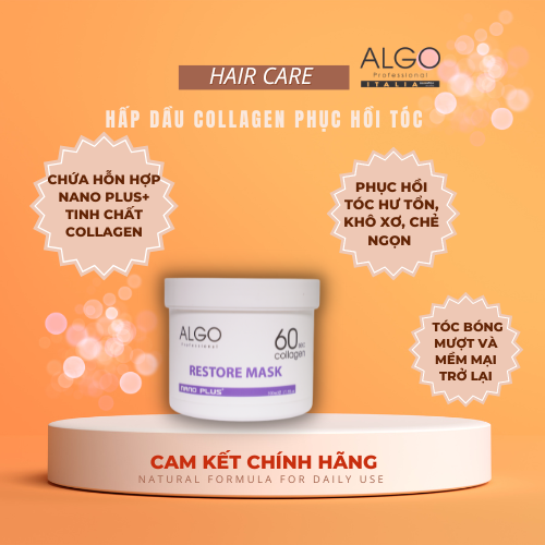 HẤP DẦU DƯỠNG TÓC COLLAGEN SIÊU MƯỢT ALGO