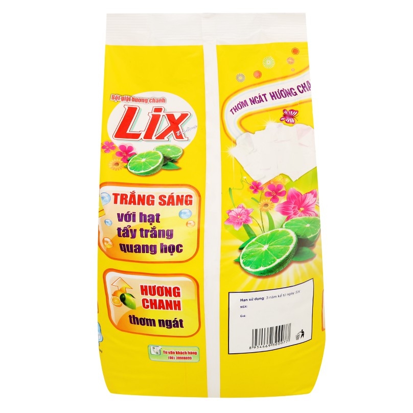 Bột giặt LIX 5.5kg Hương Chanh