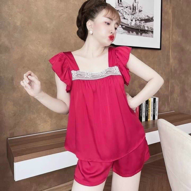 [SIZE 40-65KG] Bộ ngủ cánh tiên chất satin mềm, mịn, mát