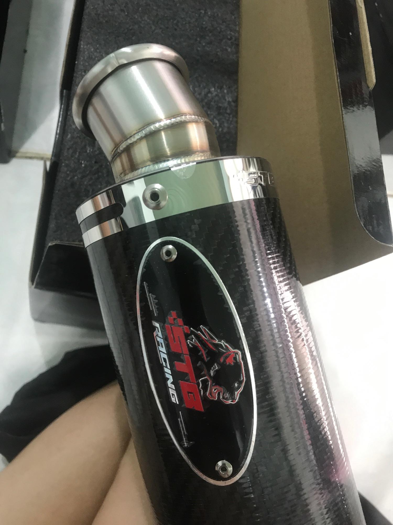 Pô STB CARBON MỎ CỤP hàng Real kèm phụ kiện