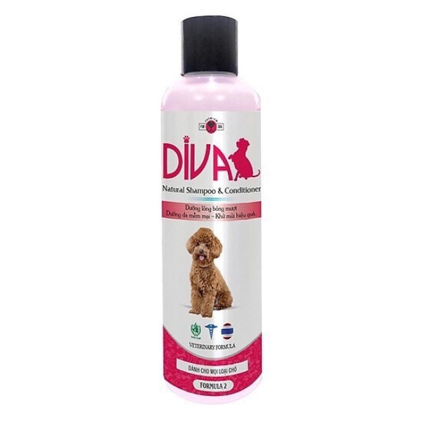 [HCM]Sữa tắm cho chó DIVA màu Hồng 400ml