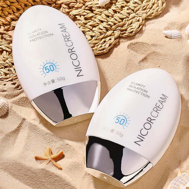 Kem chống nắng trắng da chống nước NICOR 50g bảo vệ da với SPF 50+ PA++++ giúp da sáng rạng rỡ