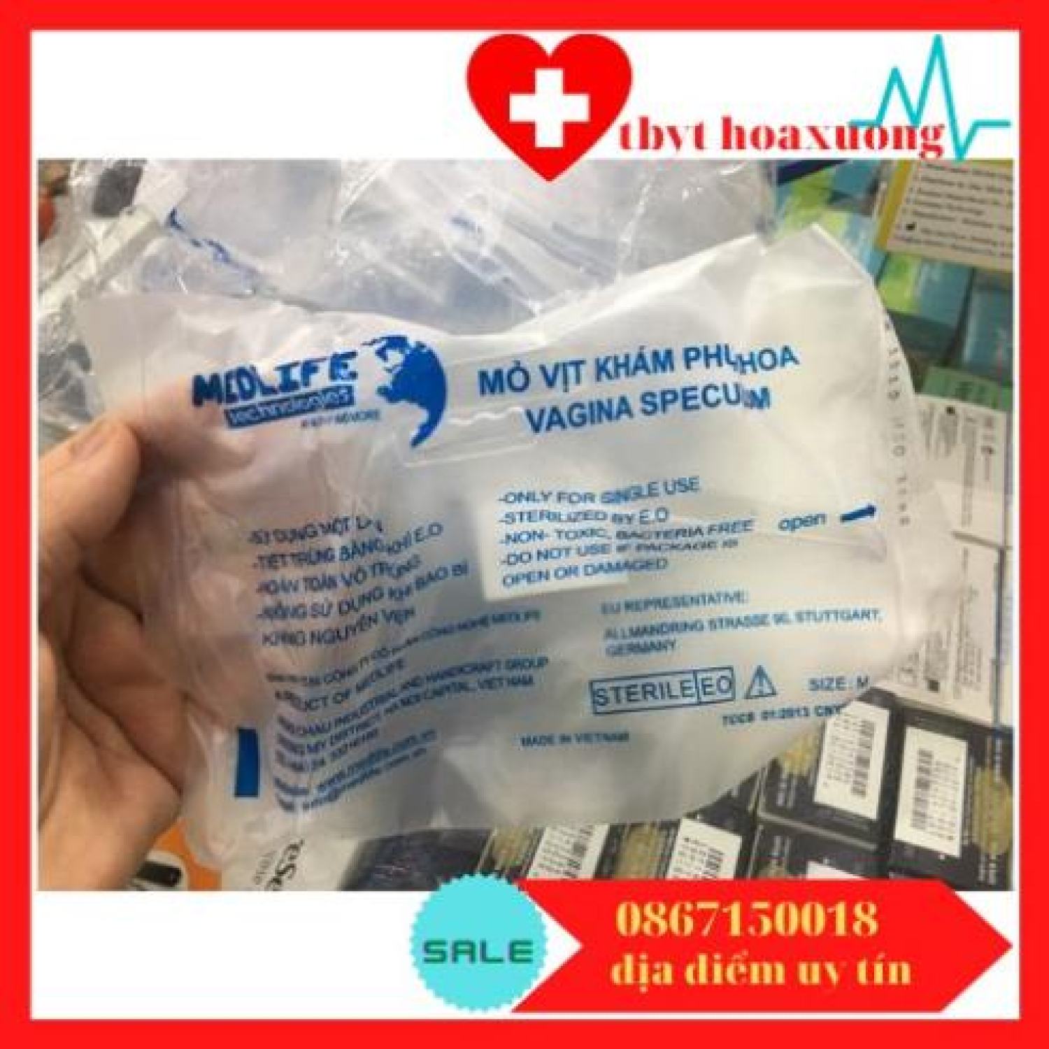 Com bo 10 cái mỏ vịt nhựa khám phụ khoa medilife chính hãng