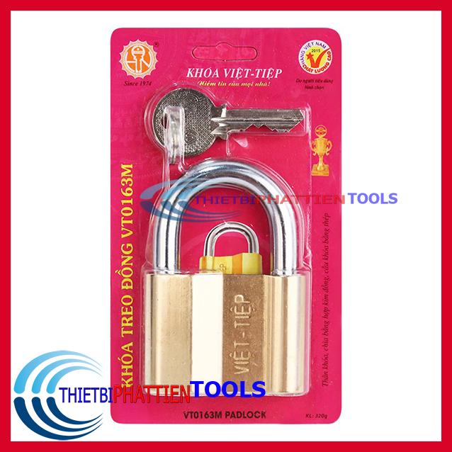 Ổ Khóa Cửa VIỆT TIỆP Treo Đồng Thau 6 Phân (60mm) VT0163M (Hàng Chất Lượng Cao)