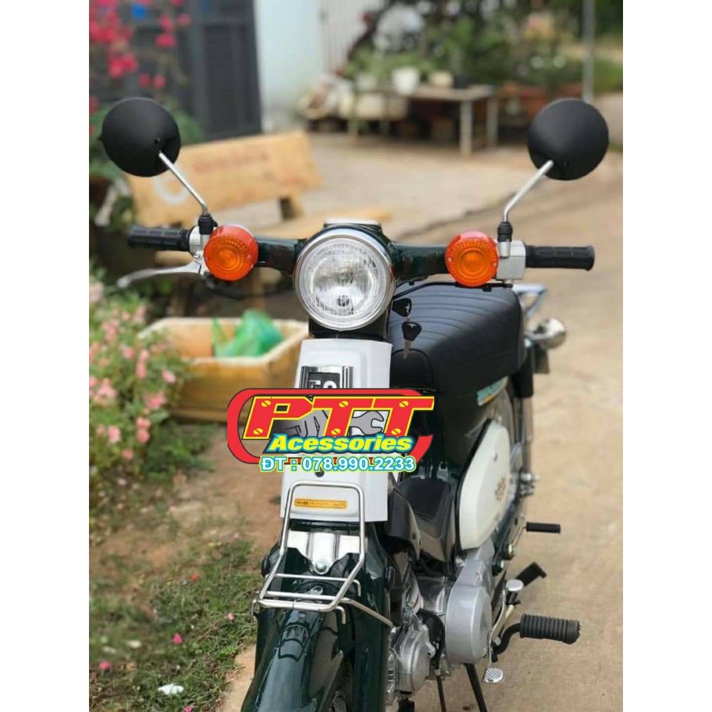 BAGA MŨI  TRƯỚC INOX XE CUB 50 ( CÁC ĐỜI )