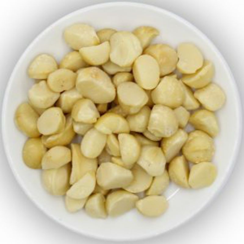 nhân macca Lâm Đồng Organic đã sấy chín [ loại bể]