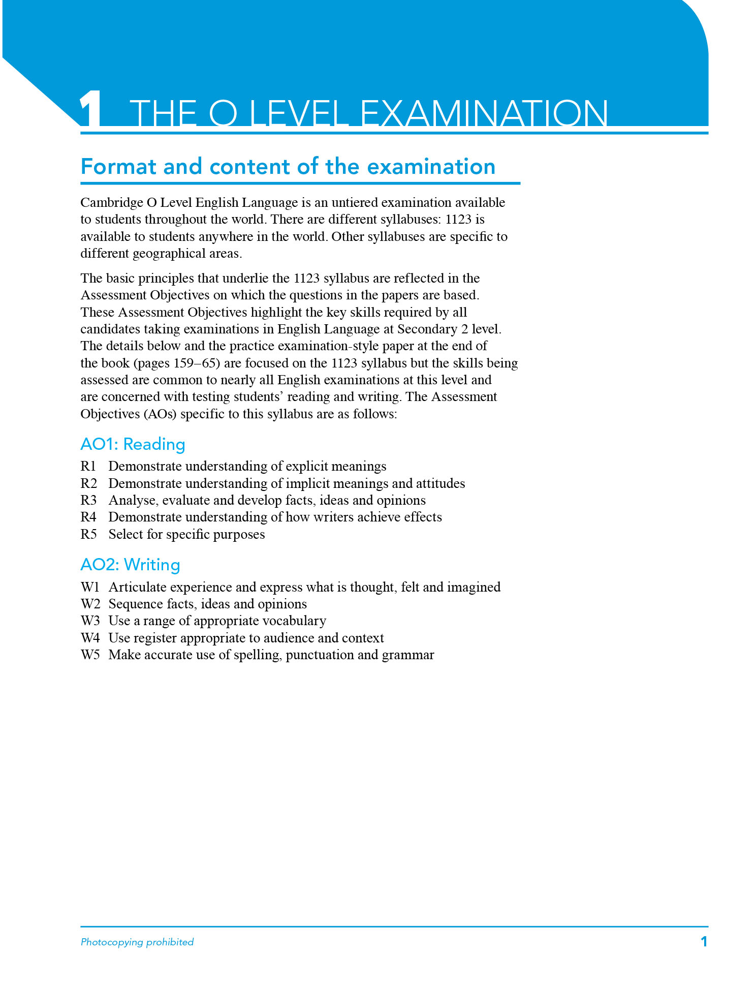 Cambridge O Level English