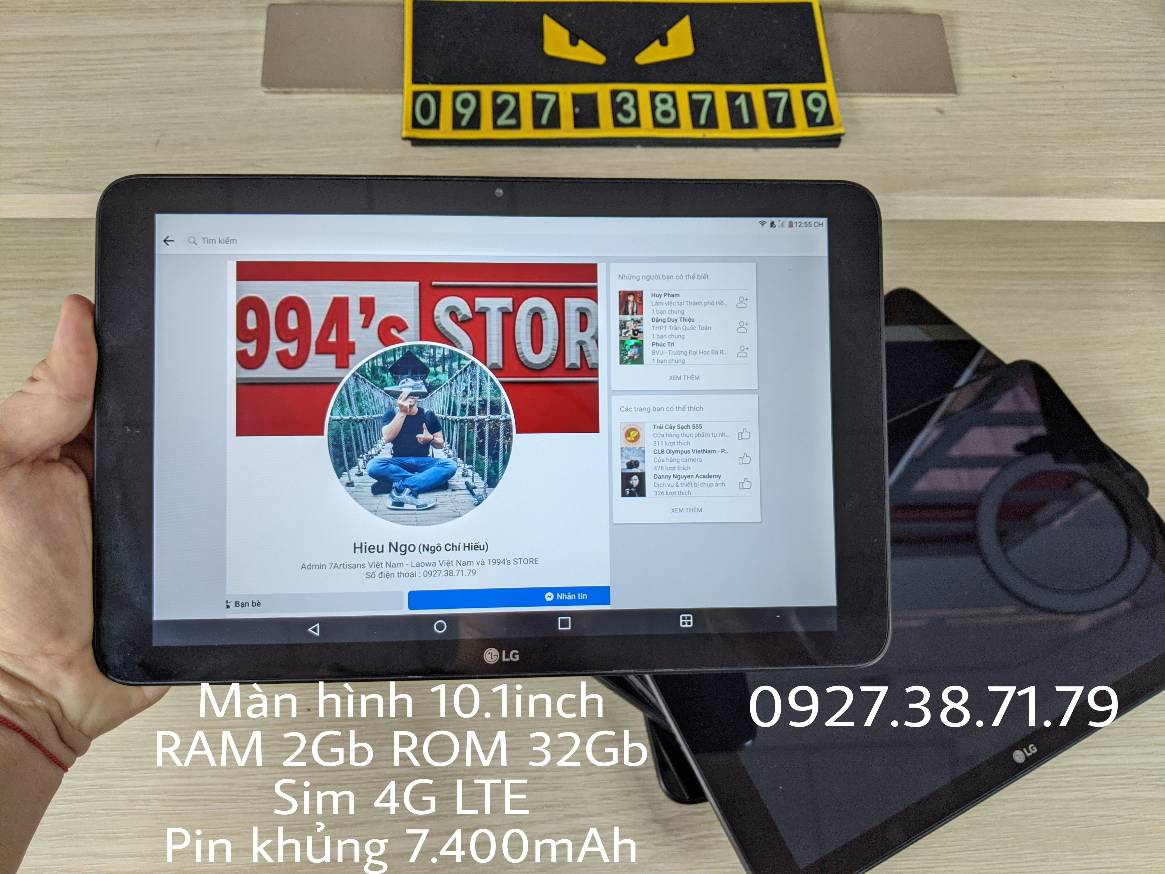 Máy tính bảng LG V930 - LG G Pad X 10.1 inch Học Online - Sim 4G Lướt Web, Youtube, TikTok, Xem phim mượt mà