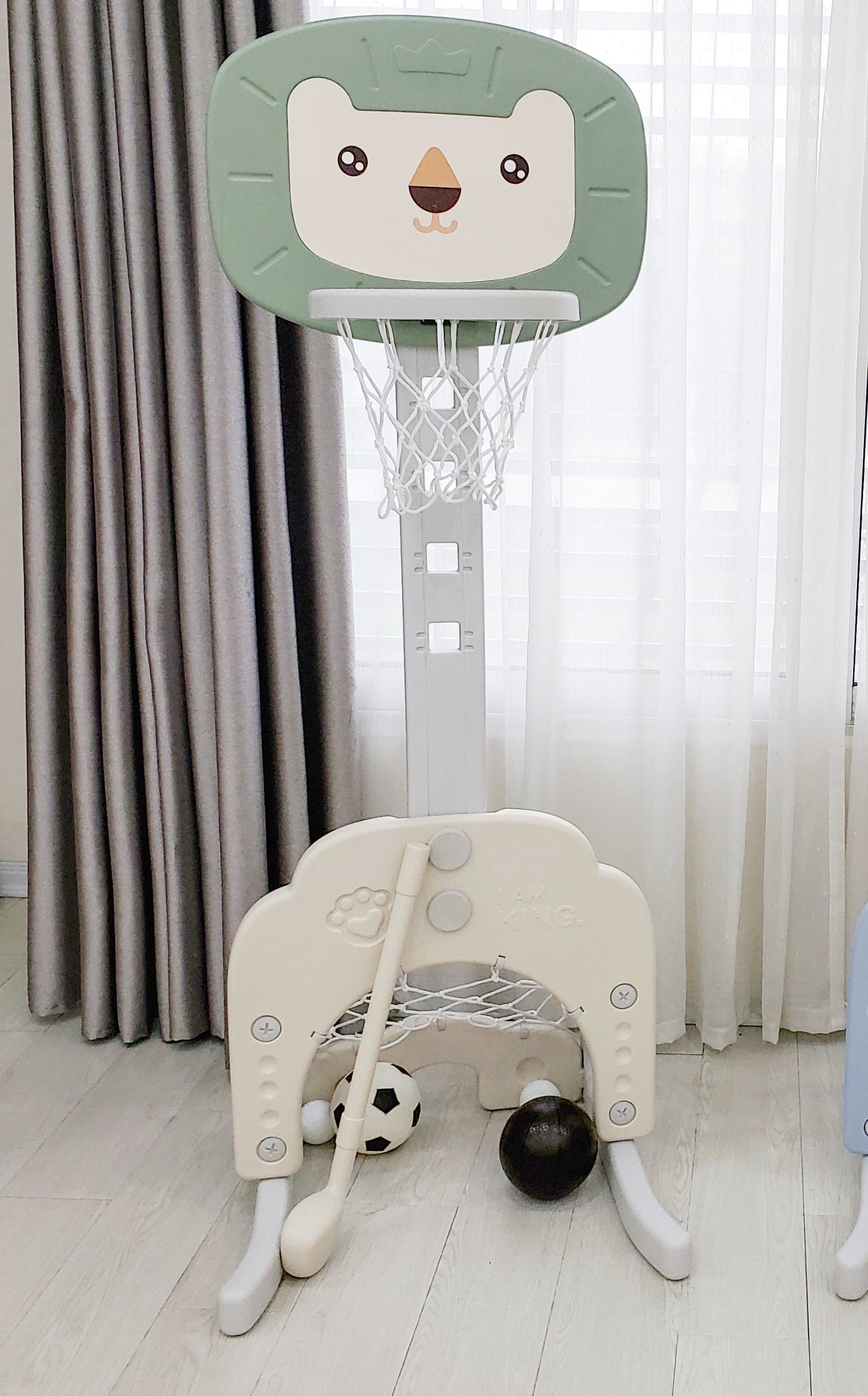 Bộ Cột Bóng Rổ kết hợp Cầu Gôn bóng đá cho bé