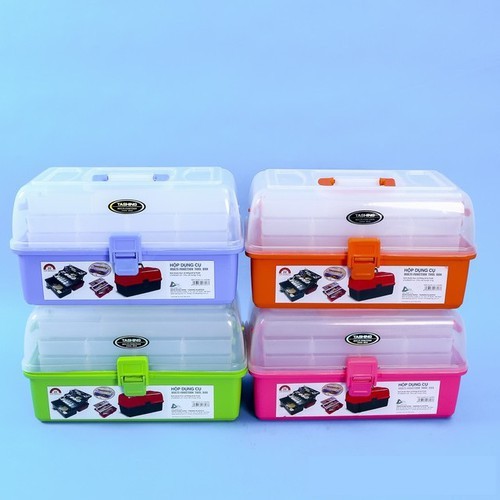Hộp đựng đồ nail , dụng cụ 3 tầng