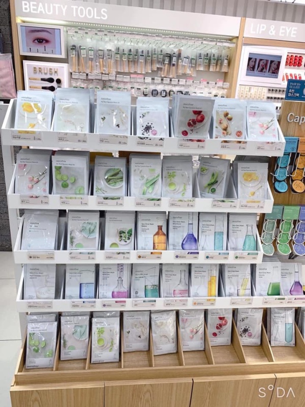 Combo 10 Mặt nạ giấy Innisfree My real squeeze mask mẫu mới dưỡng đẹp da (Mix nhiều vị ngẫu nhiên)