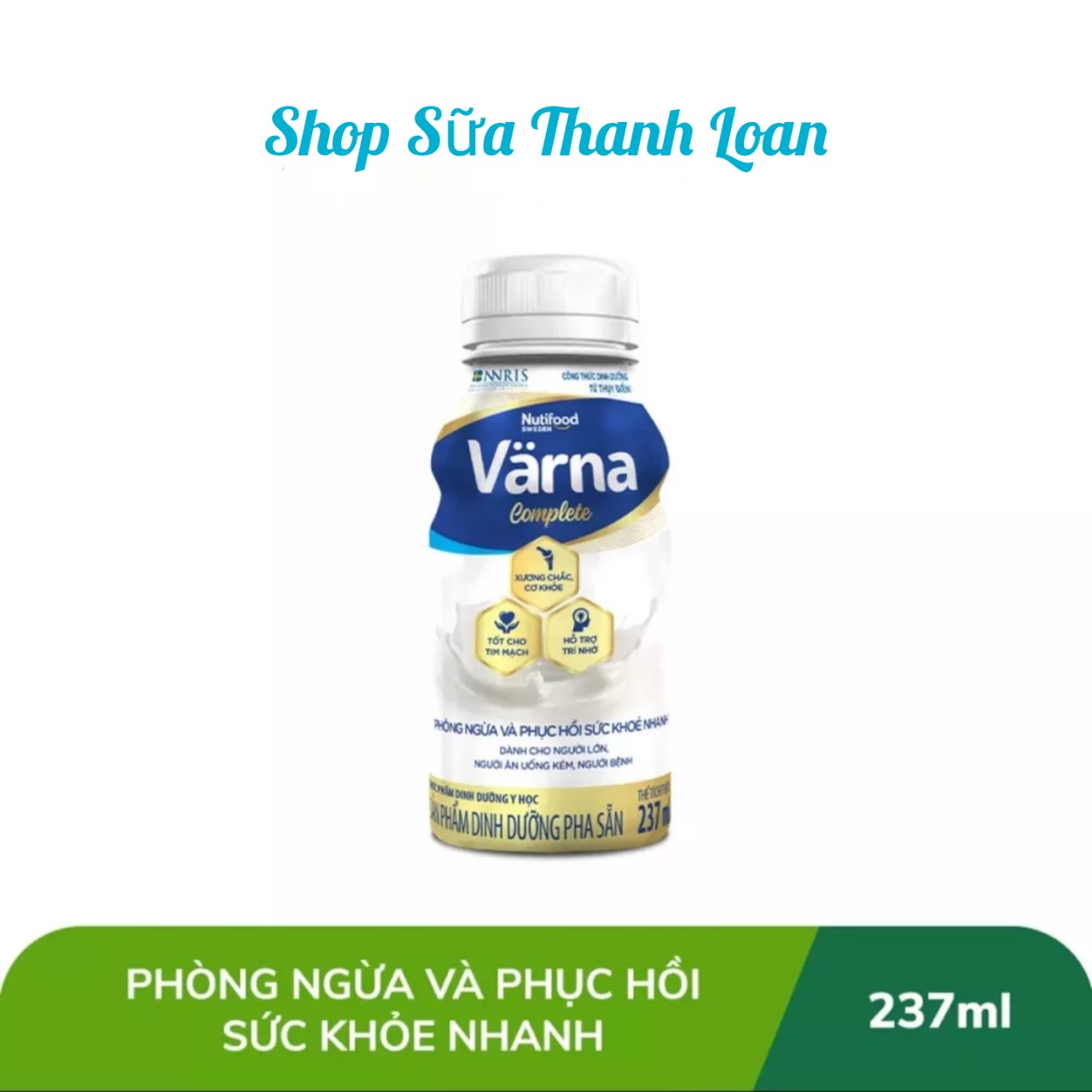 Lốc 6 Chai Sữa Bột Pha Sẵn Varna Complete - Chai 237ml.