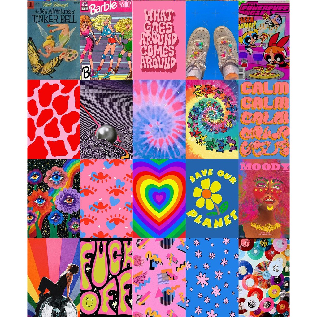 12 tấm wall collage - theme indie