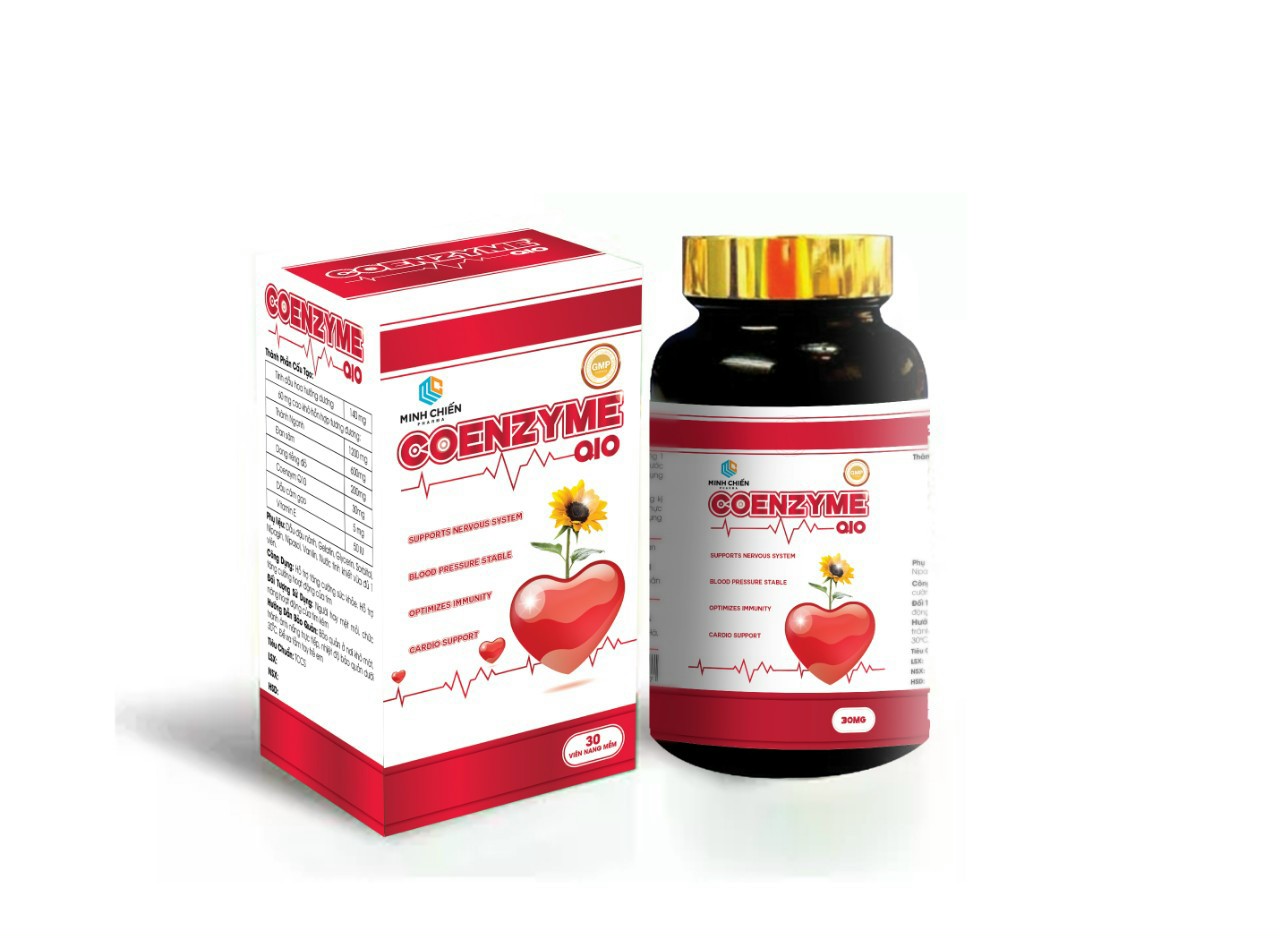 Viên uống bổ tim mạch Coenzyme Q10 MC giúp điều hòa huyết áp tăng cường