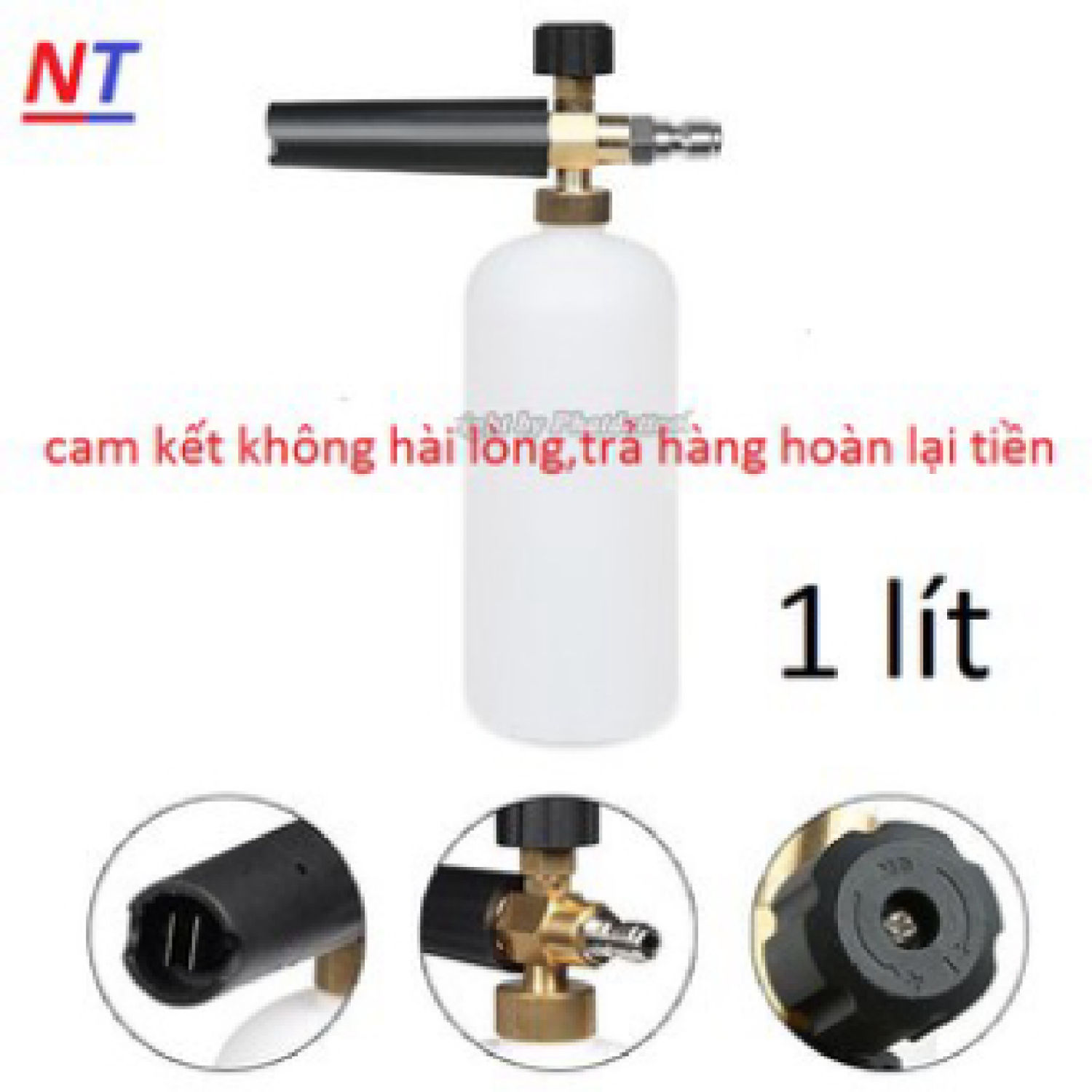 Bình phun tạo bọt tuyết gắn máy xịt rửa xe