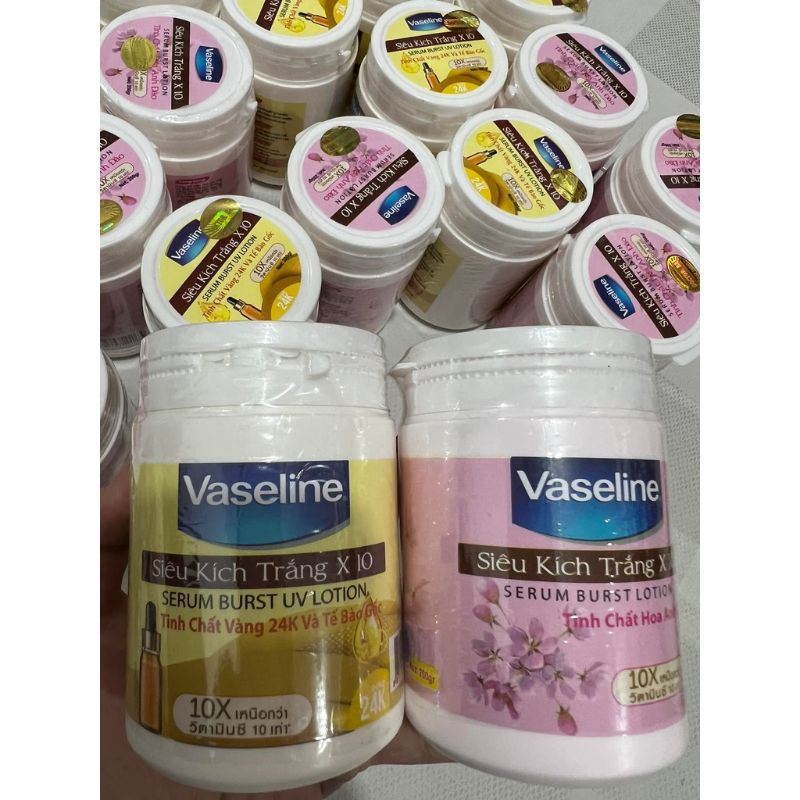 Siêu Kích Trắng Vaseline X10 Hũ 250gr