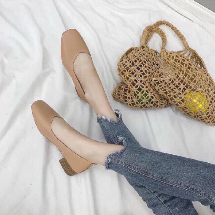 C3 - Giày nữ, giày búp bê đế 3cm