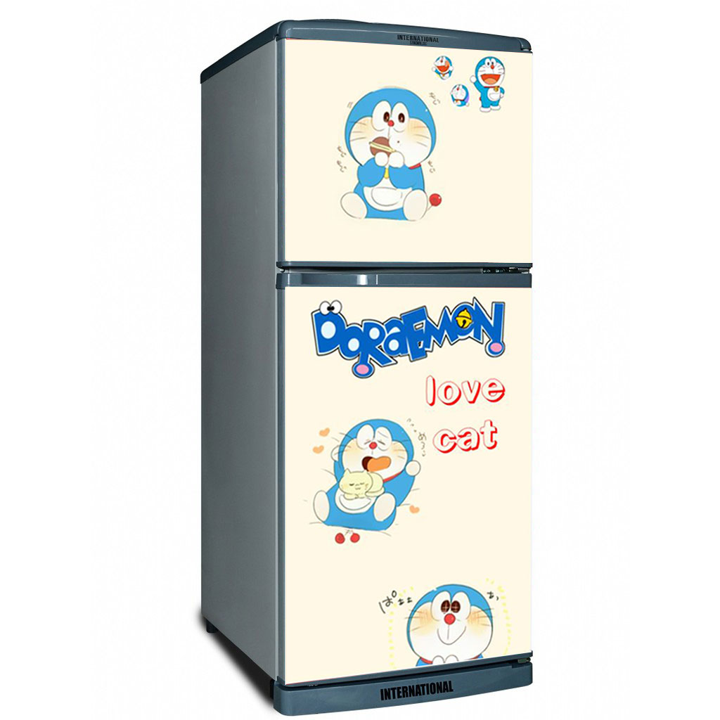 [HCM]Decal dán trang trí tủ lạnh Doraemon Mẫu 4