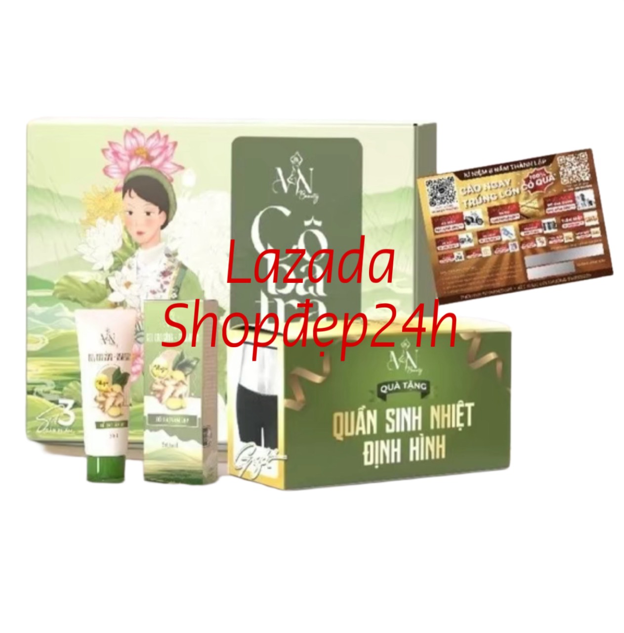 Combo Trà Sen Cô Ba Trà x3 ĐÔNG ANH (tặng thẻ cào, bọc đựng)