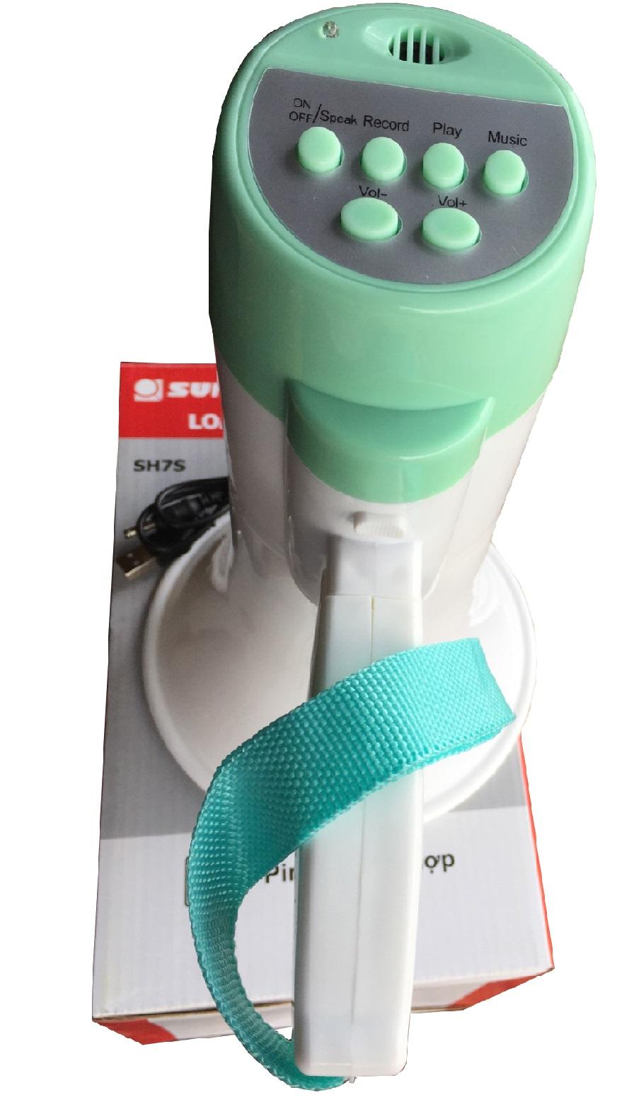 [HCM]Loa phóng thanh Sunrise SH7S pin đại (Xanh)