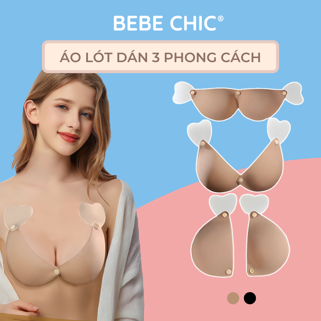 Áo Dán Ngực 3 Phong Cách Dán AD005 BEBECHIC