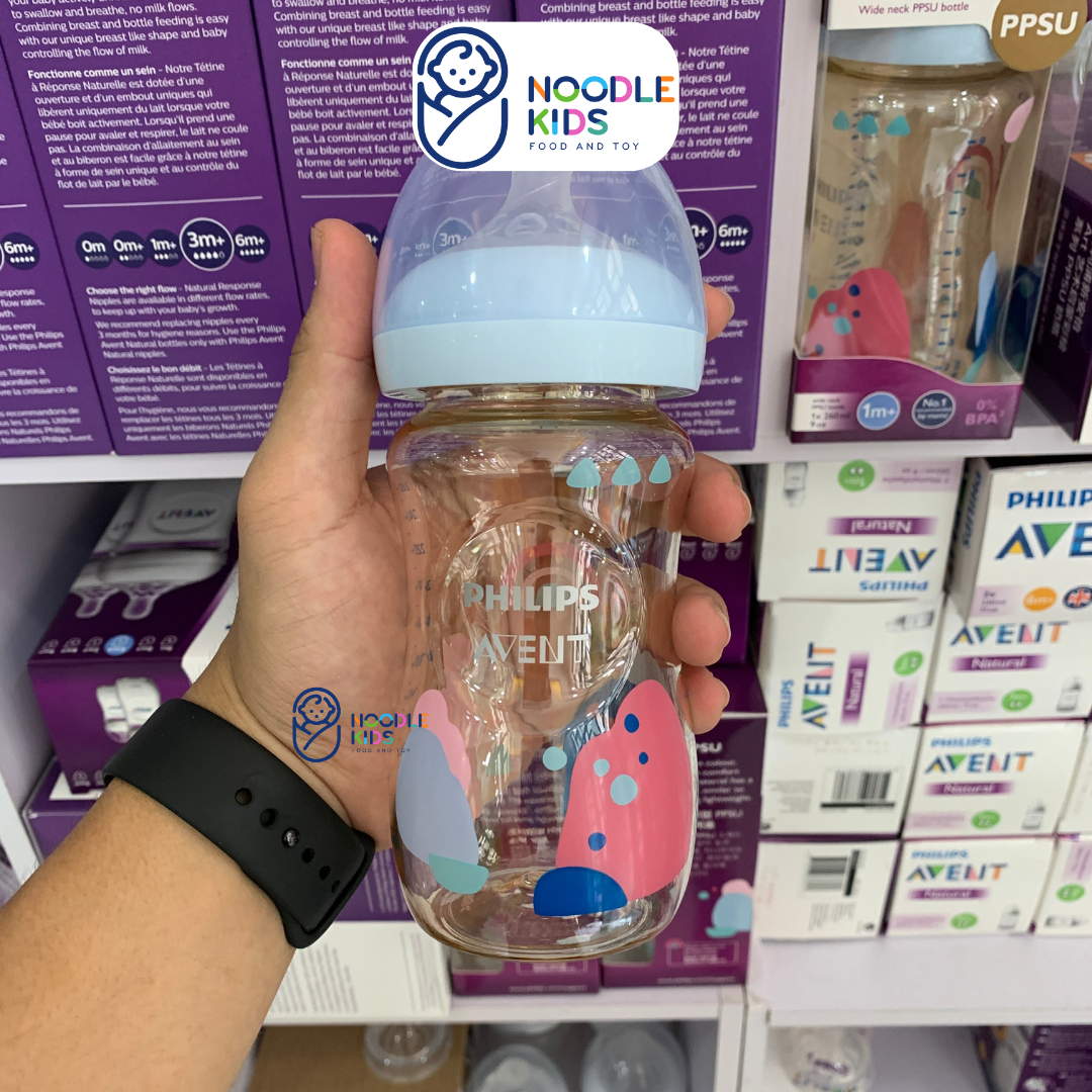 Bình sữa Avent Natural PPSU 125ml 260ml 330ml [Được chọn núm 0 - Y][CHÍNH HÃNG]