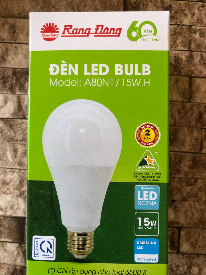 Bóng đèn LED TRÒN 15W RẠNG ĐÔNG