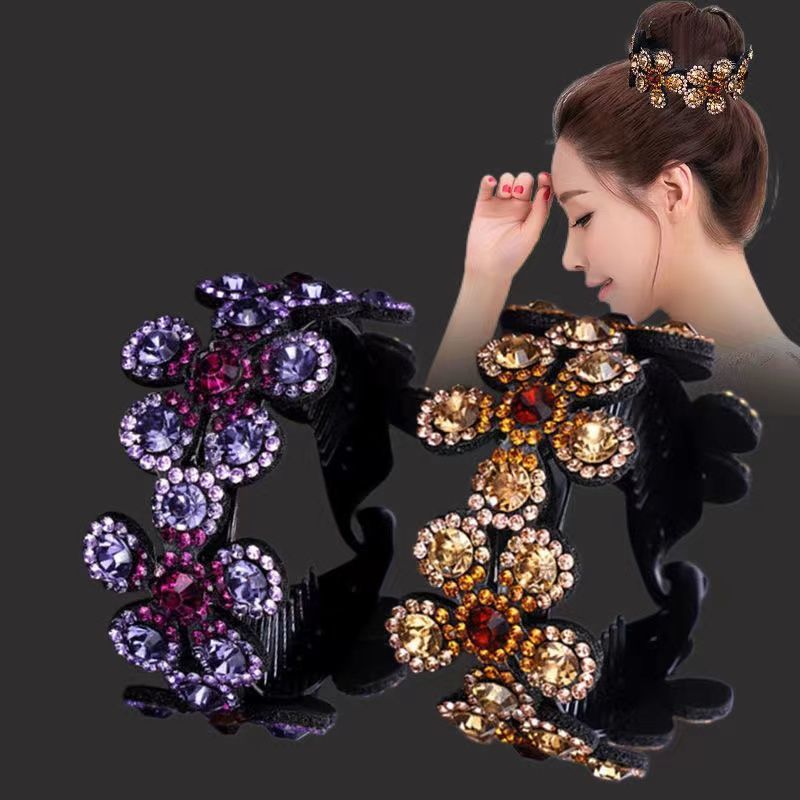 Kẹp tóc,bờm tóc,búi tóc đính đá lấp lánh sang trong cho các thiếu nữ