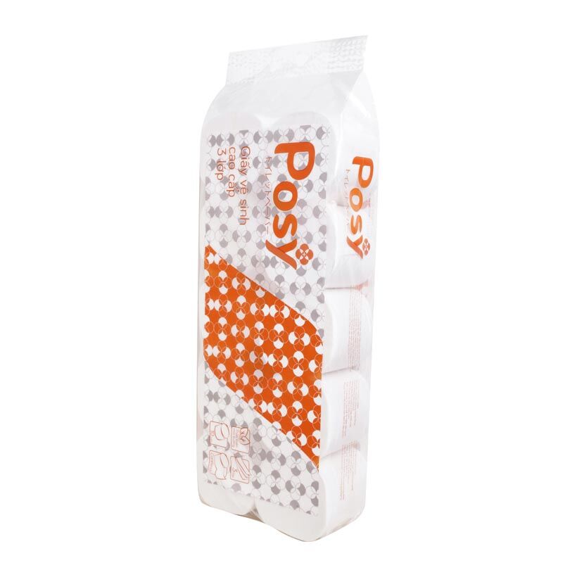 Giấy vệ sinh Posy Premium 2 lớp 10 Cuộn/Túi