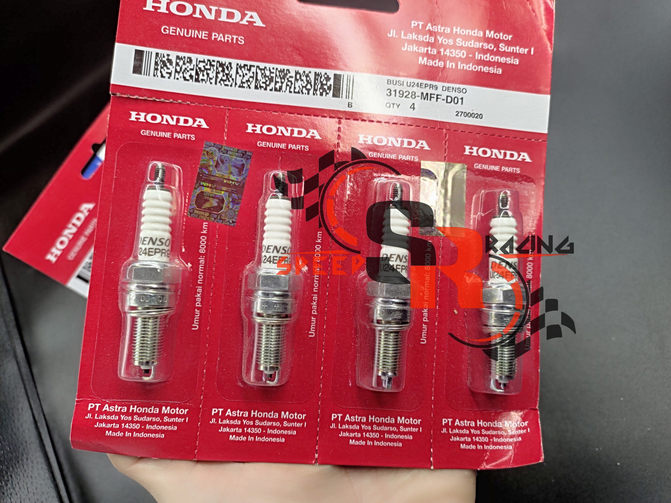 BUGI HONDA DENSO (INDONESIA) U24EPR9-31928-MFF-D01 CHO CÁC DÒNG XE FI