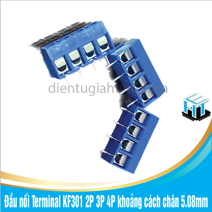 Đầu nối terminal kf301 4p khoảng cách chân 5.08mm