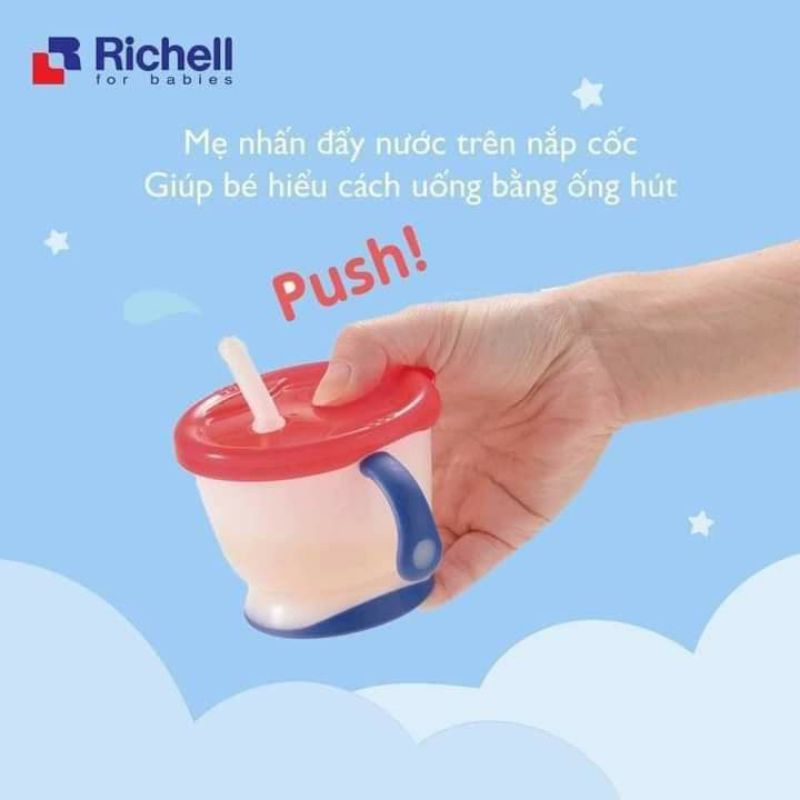 Cốc tập hút 3 giai đoạn Richell Nhật Bản