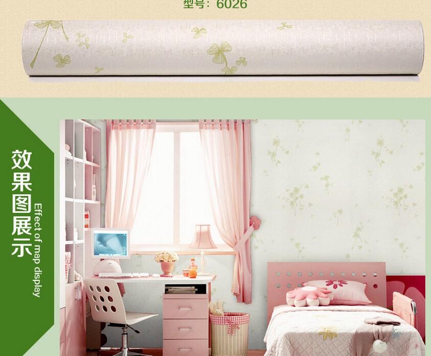 Cuộn 60M decal giấy dán tường hoa ba cánh xanh KHỔ 45CM 2