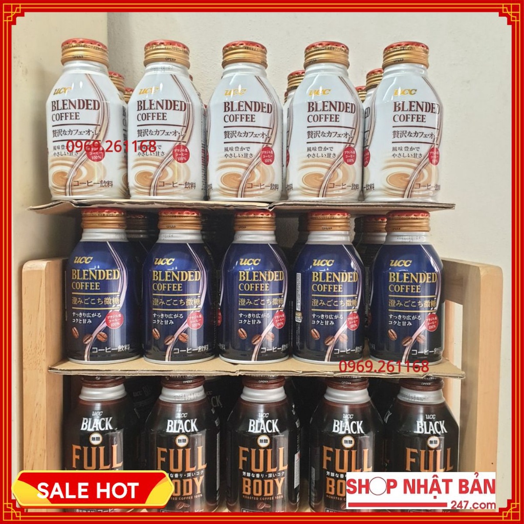 Cafe - Cà phê sữa UCC Blended Coffee Bitter chai pha sẵn