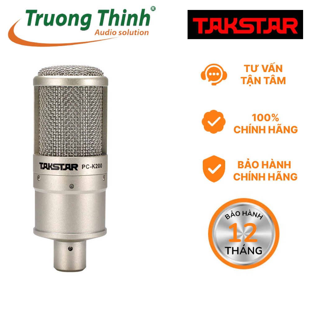 Micro thu âm takstar pc k200 - microphone takstar pck200 - micro livestream - trường thịnh audio solution