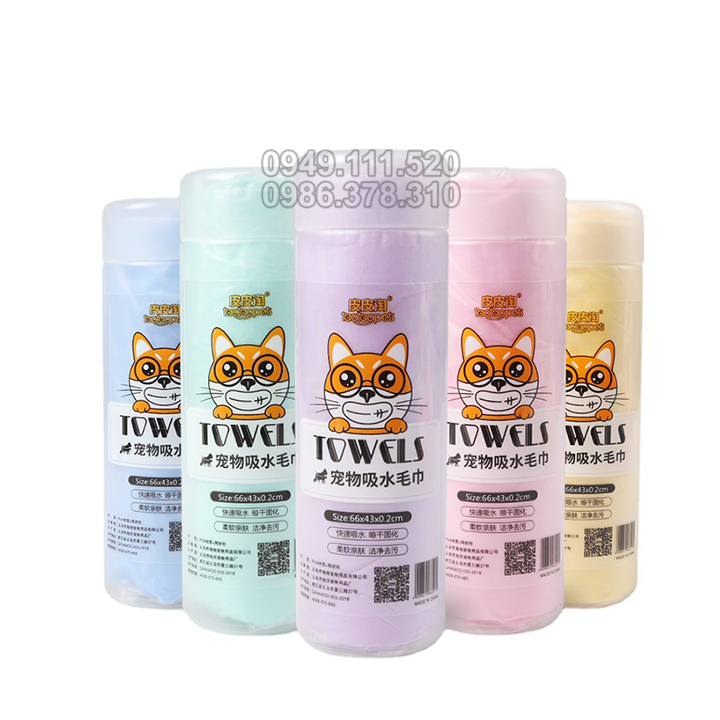 Khăn tắm siêu thấm cho chó mèo - CutePets