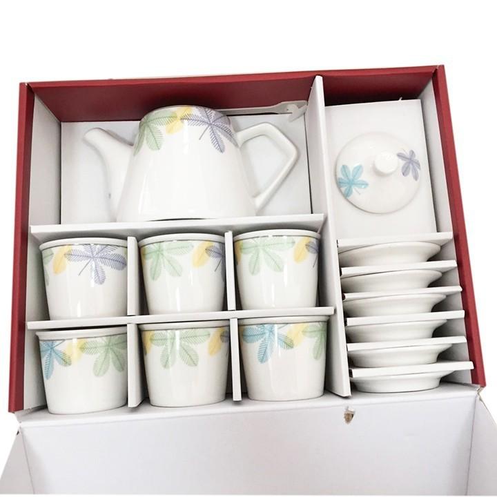 Bộ ấm trà gốm sứ cao cấp Donghwa - FS002
