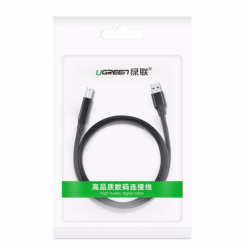 Cáp USB 3.0 AM-BM 2 mét Ugreen US210 10372 - Dây USB 3.0 type-A male sang type-B male