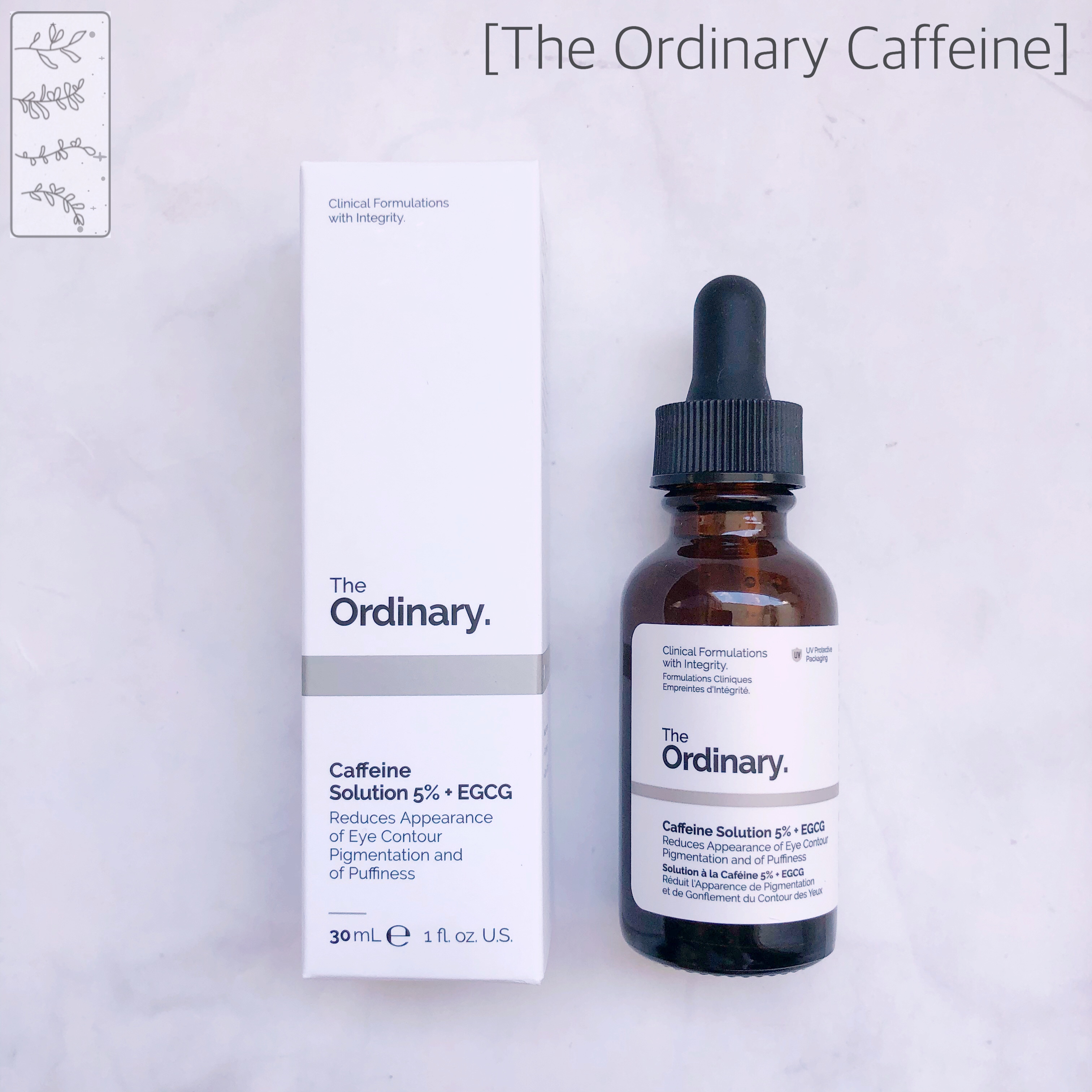 The ordinary caffeine solution 5% + egcg 30ml