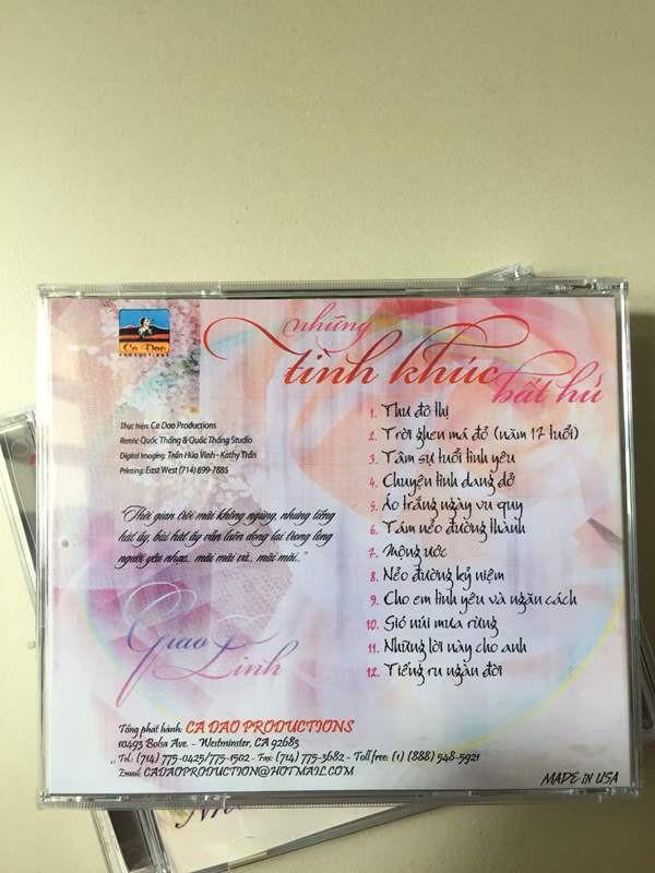 [HCM]CD Giao Linh - Tình Khúc Bất Hủ - Cadao CD69