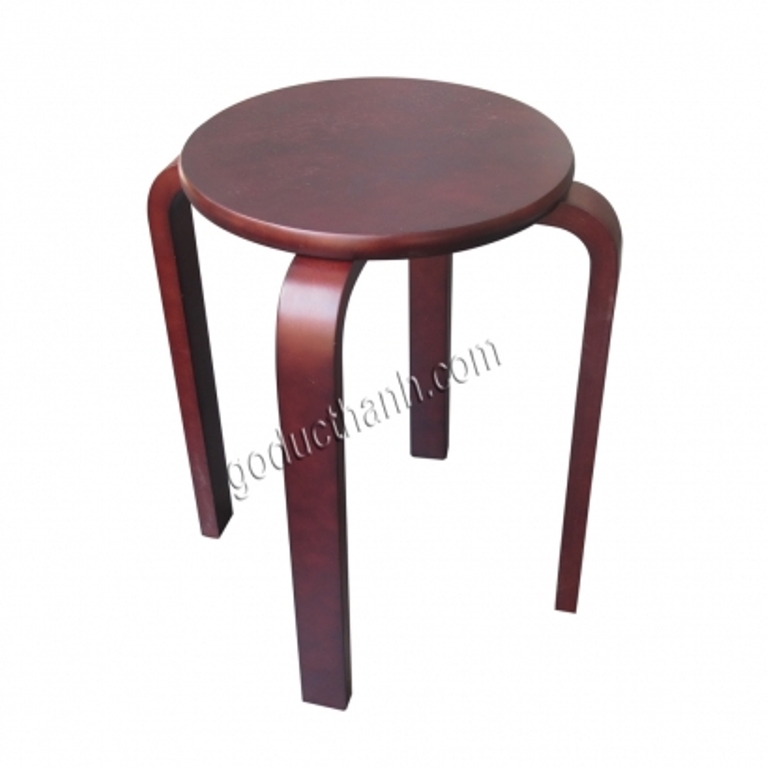 Ghế tròn màu nâu gỗ Đức Thành 31062