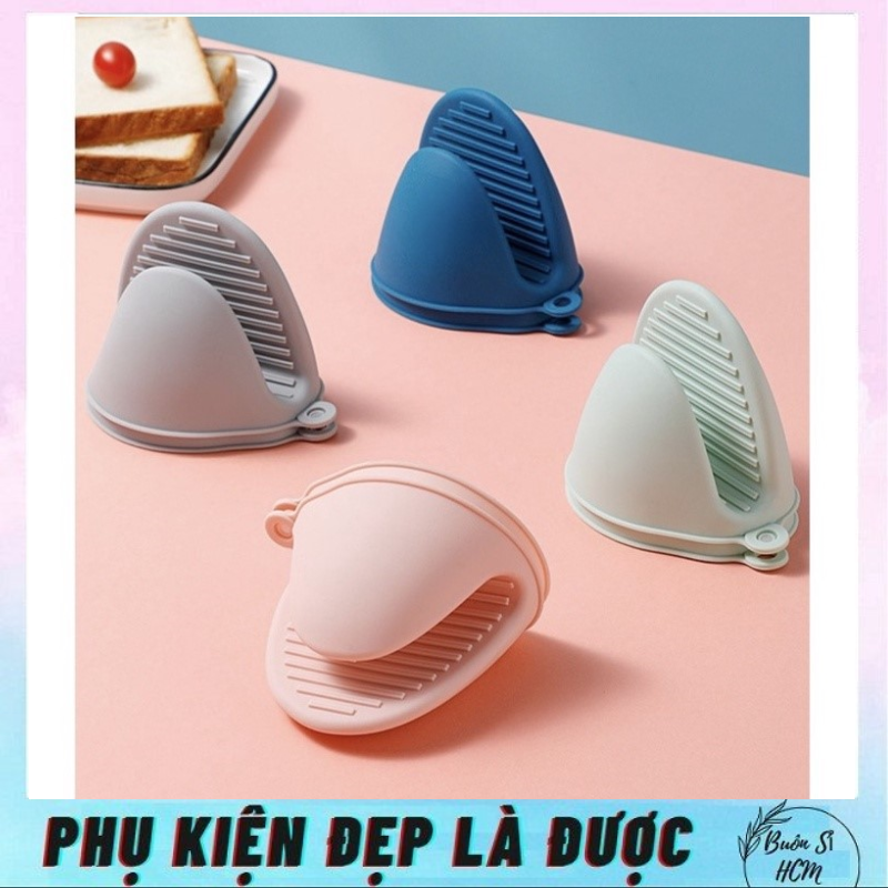 Set 2 Miếng Nhấc Nồi Silicon Nhiều Màu