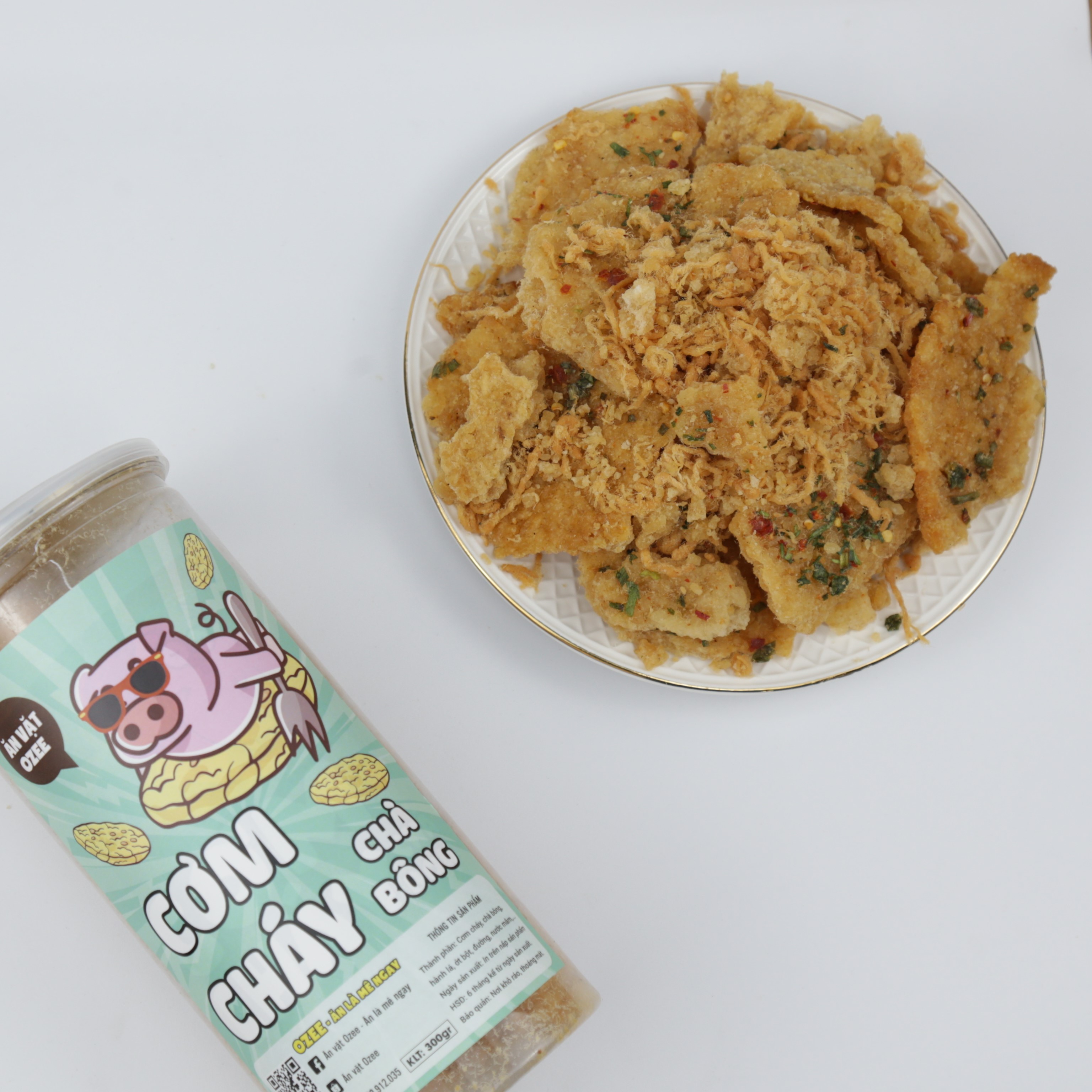 Cơm cháy chà bông Ozee 300g - Ăn là mê ngày