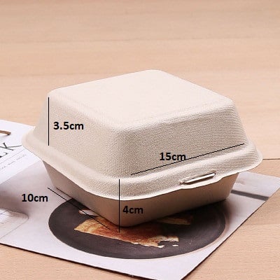 Hộp bã mía / hộp bento - set 50 hộp