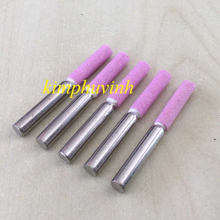 01 viên - ĐÁ MÀI TRỤC - ĐÁ DO LỖ - ĐÁ CÀ LEM (CỐT 6MM - DÀI 25MM)