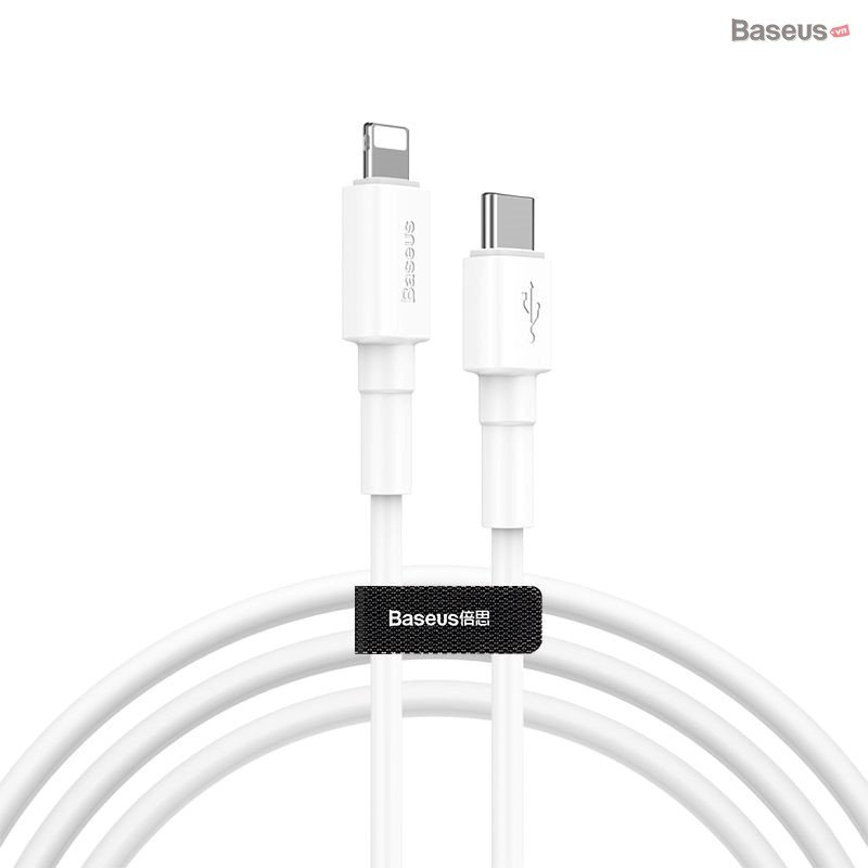 Cáp sạc nhanh C to Lightning  Baseus PD 20W cho iPhone/ iPad ( Type-C to Lightning, Power Delivery Fast Charge )