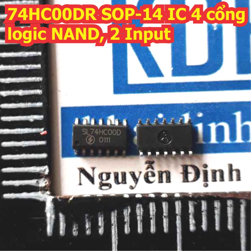 10 con 74hc00dr 74hc00 sl74hc00d hc00 sop-14 ic 4 cổng logic nand, 2 input kde2088