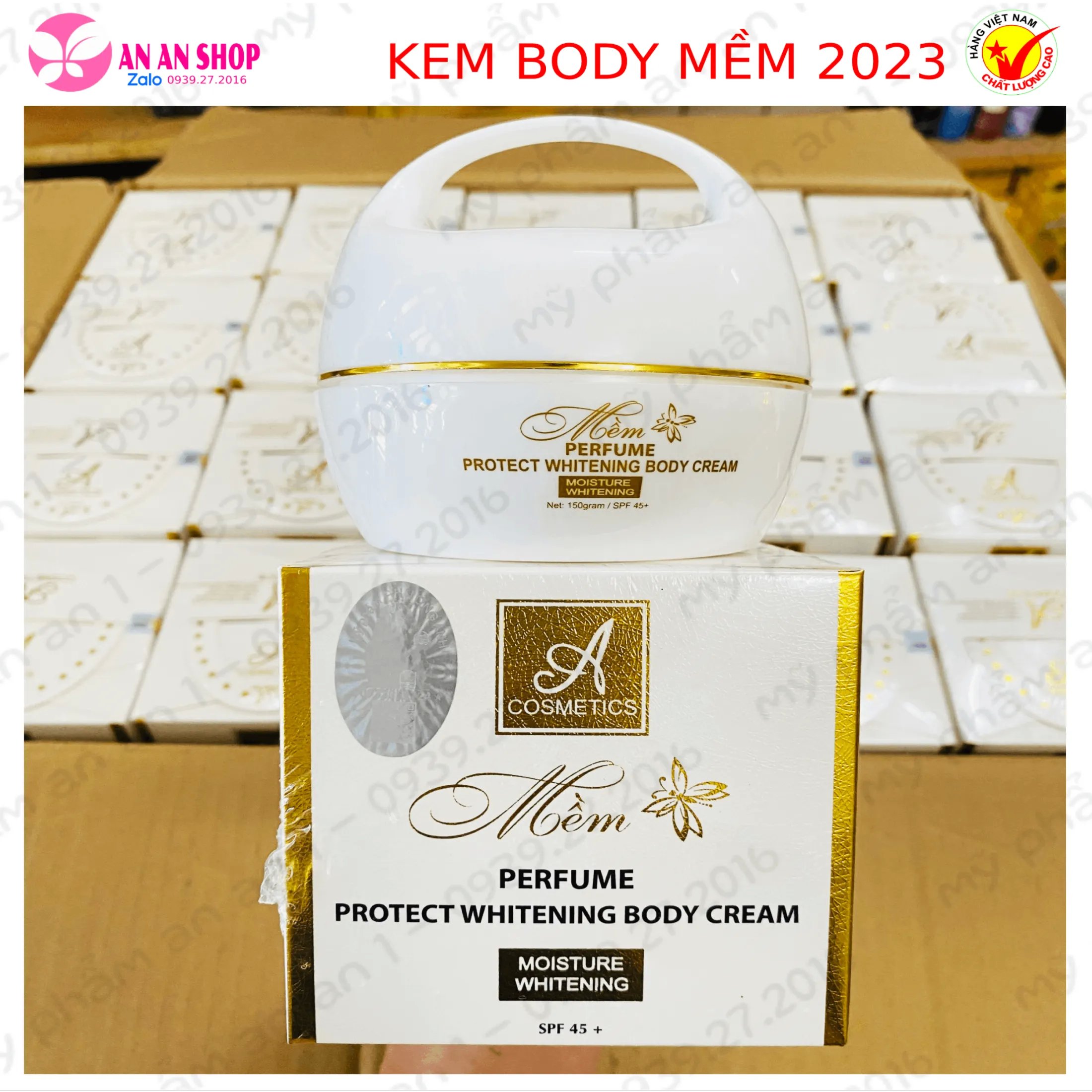 Kem Body Mềm A Phương Anh 250gr Mẫu mới 2024- Kem Body trắng da Phương Anh Chính hãng
