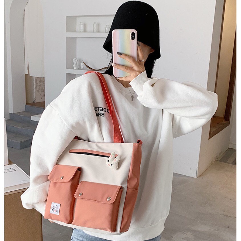 Túi Vải Đeo Vai nữ Canvas Thời Trang DV002