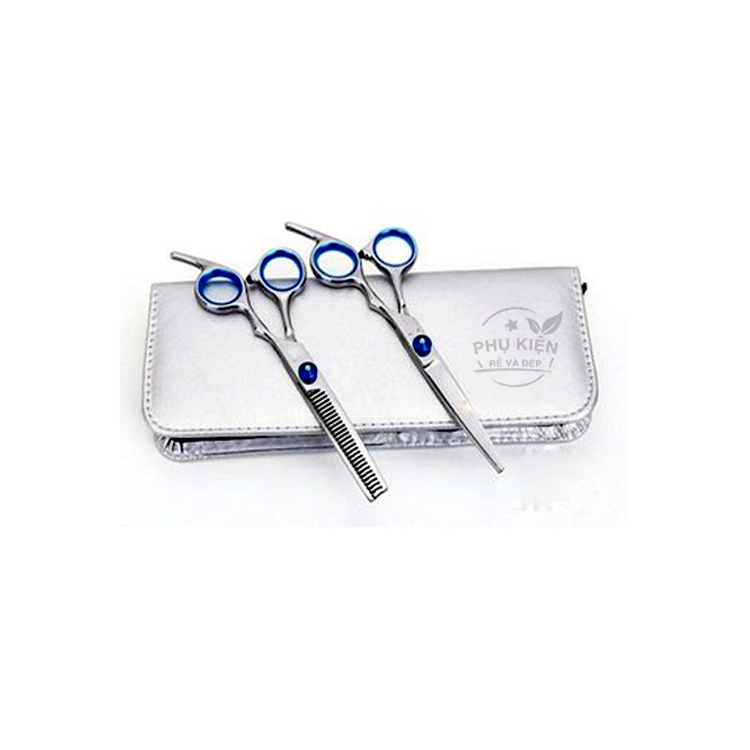 [HCM]Hộp đựng kéo cắt tóc bằng da (Trắng)